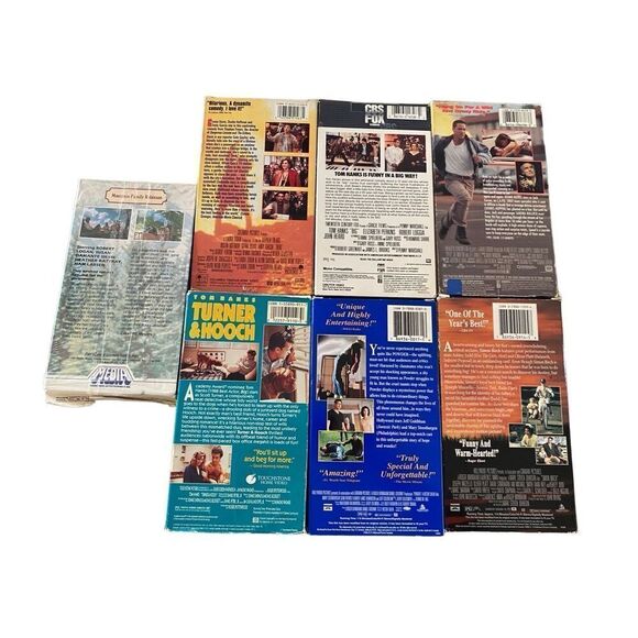 Lot of 7 VHS Tapes Speed Powder Turner & Hooch Vintage Movies 80s 90s Y2K Family - Picture 2 of 6